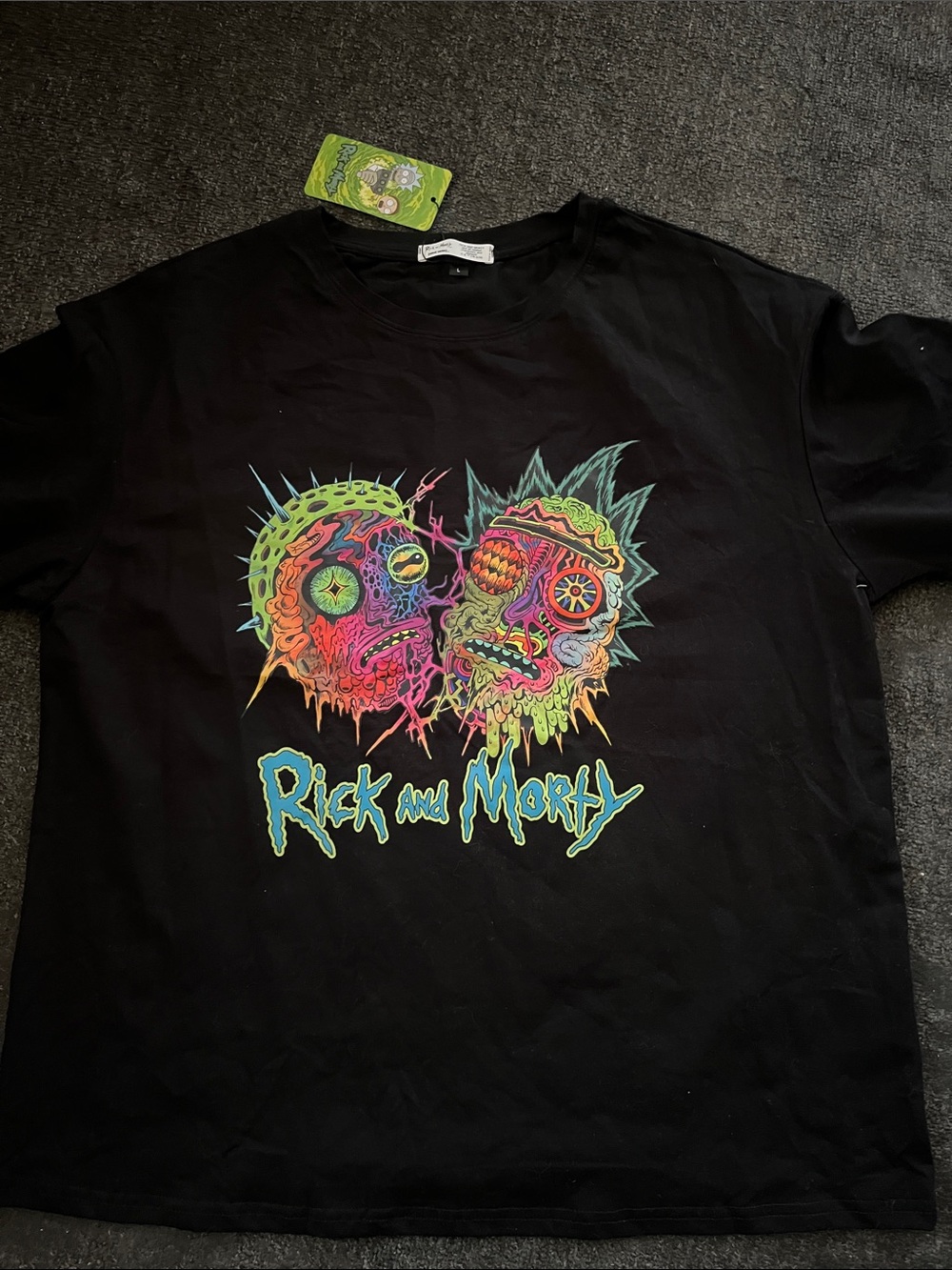 Rick and Morty Black Graphic Kids T-Shirt